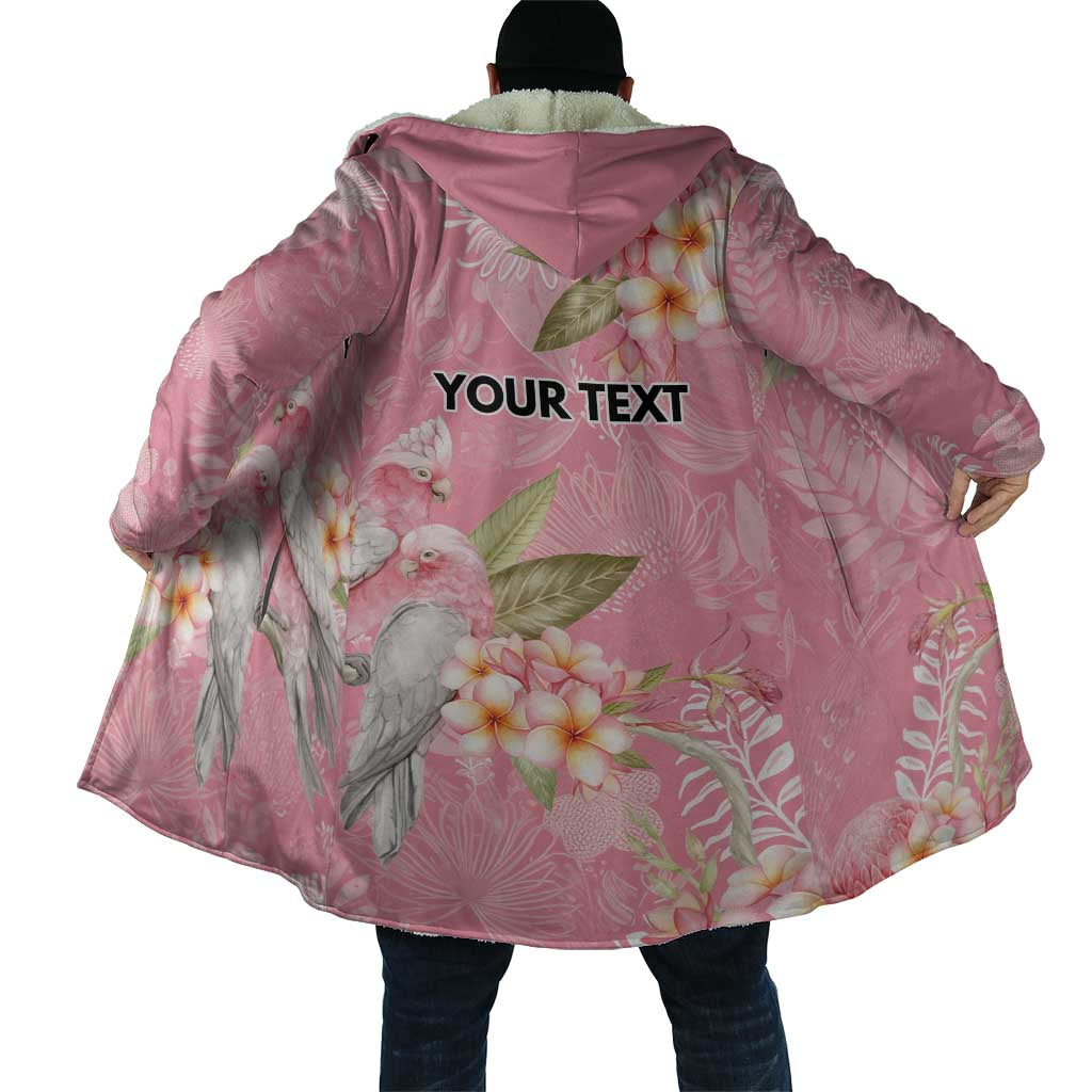 Personalised Galah Cockatoo Fighting in Pink Cloak Australian Breast Cancer Spirit - Aussie Hoodie