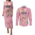Personalised Galah Cockatoo Fighting in Pink Couples Matching Puletasi and Long Sleeve Button Shirt Australian Breast Cancer Spirit - Aussie Hoodie