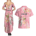 Personalised Galah Cockatoo Fighting in Pink Couples Matching Summer Maxi Dress and Hawaiian Shirt Australian Breast Cancer Spirit - Aussie Hoodie