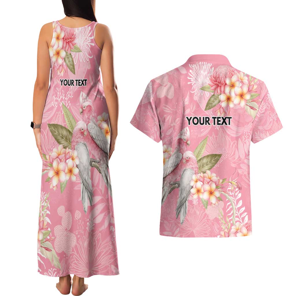 Personalised Galah Cockatoo Fighting in Pink Couples Matching Tank Maxi Dress and Hawaiian Shirt Australian Breast Cancer Spirit - Aussie Hoodie