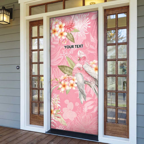 Personalised Galah Cockatoo Fighting in Pink Door Cover Australian Breast Cancer Spirit - Aussie Hoodie