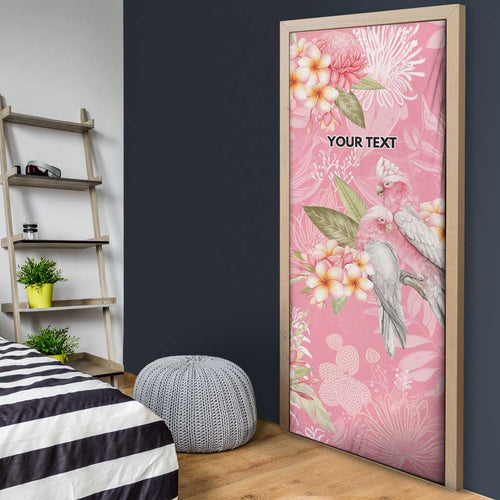 Personalised Galah Cockatoo Fighting in Pink Door Cover Australian Breast Cancer Spirit - Aussie Hoodie