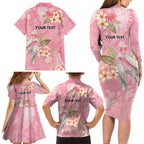 Personalised Galah Cockatoo Fighting in Pink Family Matching Long Sleeve Bodycon Dress and Hawaiian Shirt Australian Breast Cancer Spirit - Aussie Hoodie