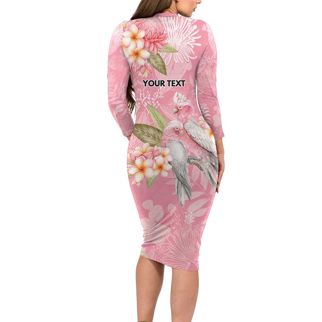 Personalised Galah Cockatoo Fighting in Pink Family Matching Long Sleeve Bodycon Dress and Hawaiian Shirt Australian Breast Cancer Spirit - Aussie Hoodie