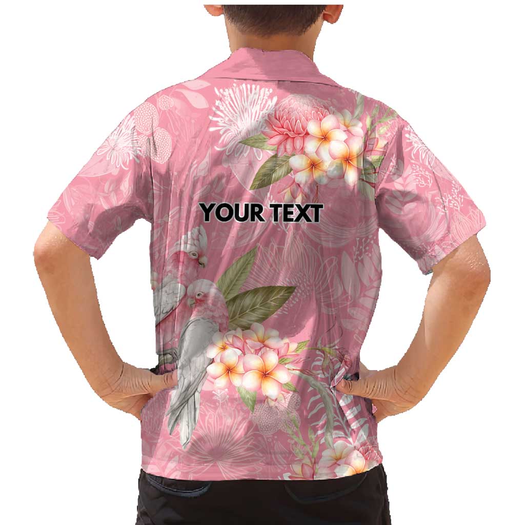 Personalised Galah Cockatoo Fighting in Pink Family Matching Mermaid Dress and Hawaiian Shirt Australian Breast Cancer Spirit - Aussie Hoodie