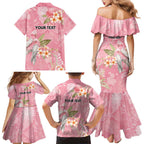Personalised Galah Cockatoo Fighting in Pink Family Matching Mermaid Dress and Hawaiian Shirt Australian Breast Cancer Spirit - Aussie Hoodie