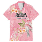 Personalised Galah Cockatoo Fighting in Pink Family Matching Mermaid Dress and Hawaiian Shirt Australian Breast Cancer Spirit - Aussie Hoodie