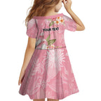 Personalised Galah Cockatoo Fighting in Pink Family Matching Off Shoulder Maxi Dress and Hawaiian Shirt Australian Breast Cancer Spirit - Aussie Hoodie