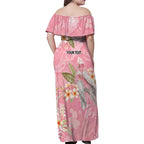 Personalised Galah Cockatoo Fighting in Pink Family Matching Off Shoulder Maxi Dress and Hawaiian Shirt Australian Breast Cancer Spirit - Aussie Hoodie