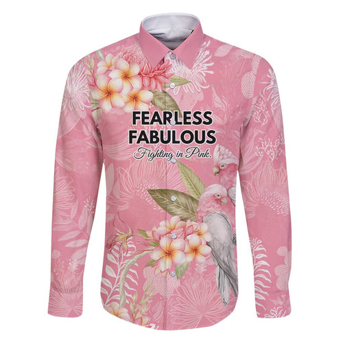 Personalised Galah Cockatoo Fighting in Pink Family Matching Off Shoulder Short Dress and Hawaiian Shirt Australian Breast Cancer Spirit - Aussie Hoodie