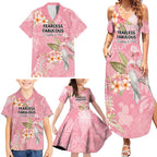 Personalised Galah Cockatoo Fighting in Pink Family Matching Summer Maxi Dress and Hawaiian Shirt Australian Breast Cancer Spirit - Aussie Hoodie