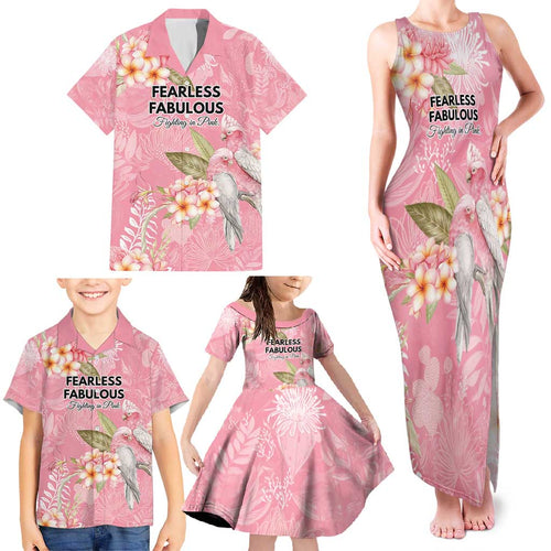 Personalised Galah Cockatoo Fighting in Pink Family Matching Tank Maxi Dress and Hawaiian Shirt Australian Breast Cancer Spirit - Aussie Hoodie