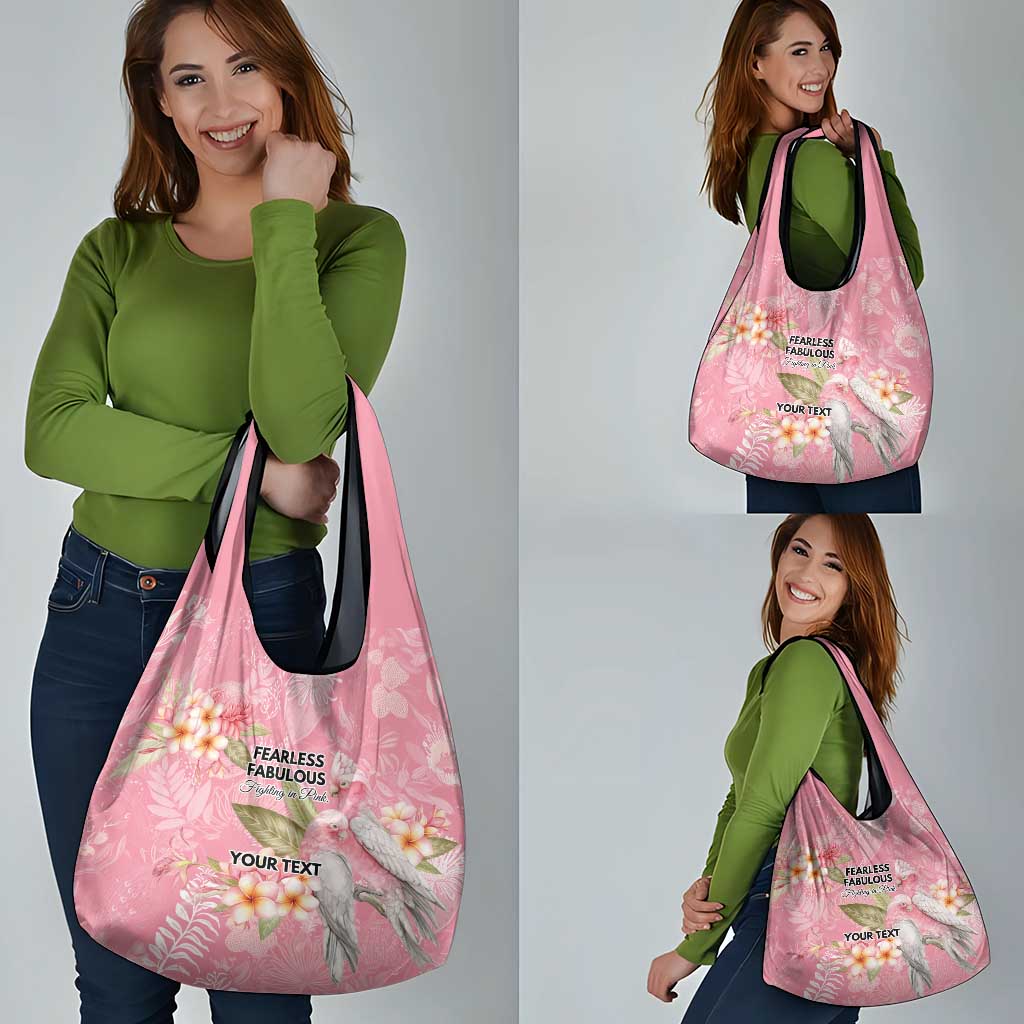 Personalised Galah Cockatoo Fighting in Pink Grocery Bag Australian Breast Cancer Spirit - Aussie Hoodie