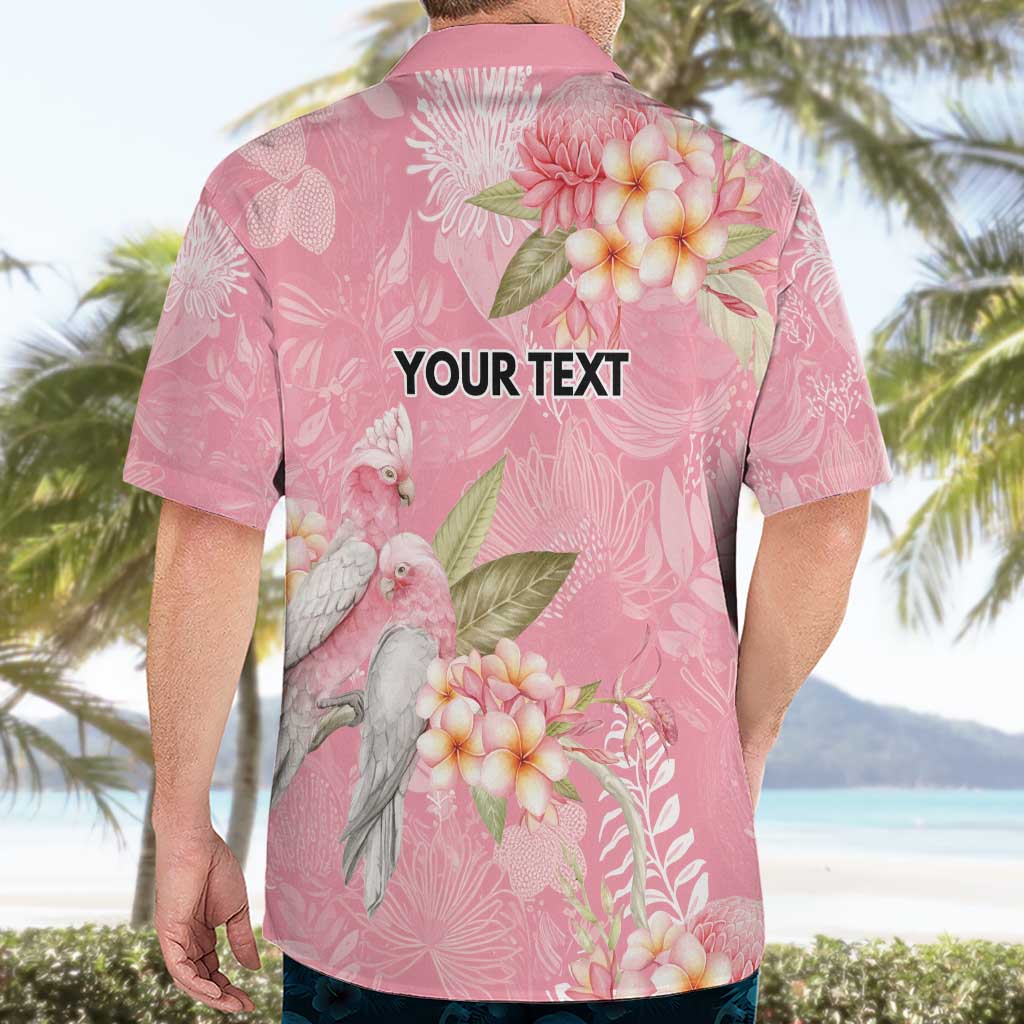 Personalised Galah Cockatoo Fighting in Pink Hawaiian Shirt Australian Breast Cancer Spirit - Aussie Hoodie