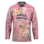 Personalised Galah Cockatoo Fighting in Pink Hockey Jersey Australian Breast Cancer Spirit - Aussie Hoodie