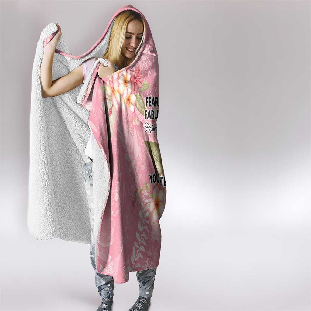 Personalised Galah Cockatoo Fighting in Pink Hooded Blanket Australian Breast Cancer Spirit - Aussie Hoodie