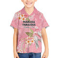 Personalised Galah Cockatoo Fighting in Pink Kid Hawaiian Shirt Australian Breast Cancer Spirit - Aussie Hoodie