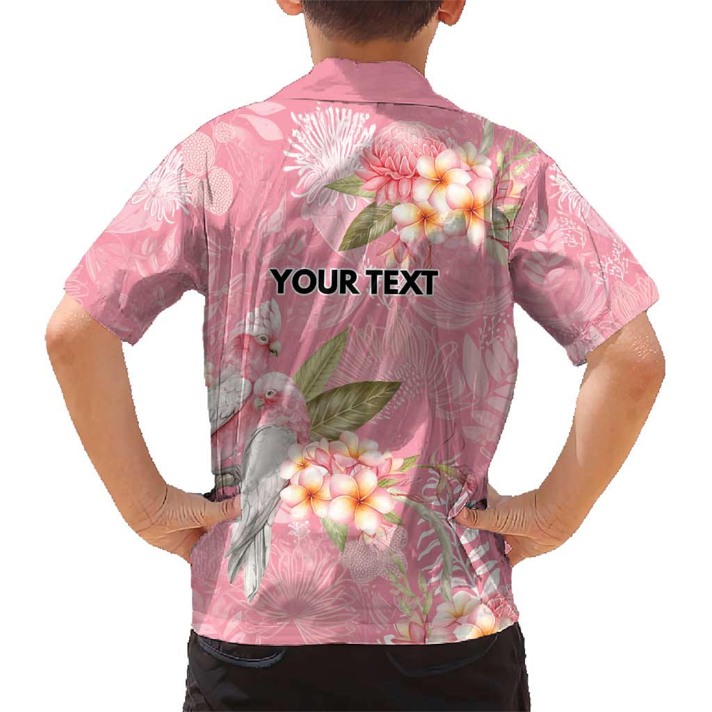 Personalised Galah Cockatoo Fighting in Pink Kid Hawaiian Shirt Australian Breast Cancer Spirit - Aussie Hoodie