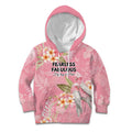 Personalised Galah Cockatoo Fighting in Pink Kid Hoodie Australian Breast Cancer Spirit - Aussie Hoodie