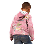 Personalised Galah Cockatoo Fighting in Pink Kid Hoodie Australian Breast Cancer Spirit - Aussie Hoodie