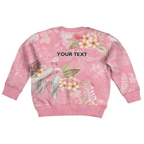 Personalised Galah Cockatoo Fighting in Pink Kid Ugly Christmas Sweater Australian Breast Cancer Spirit - Aussie Hoodie
