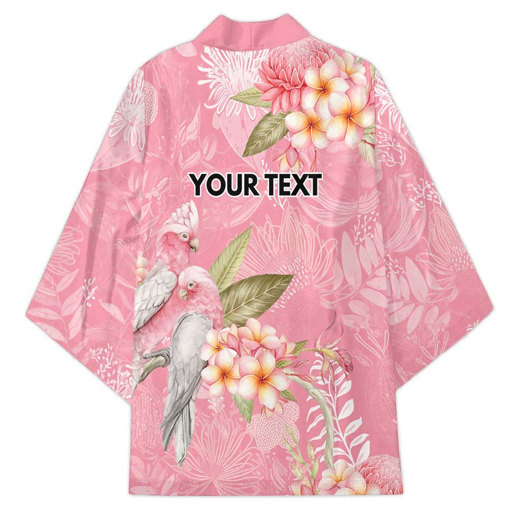 Personalised Galah Cockatoo Fighting in Pink Kimono Australian Breast Cancer Spirit - Aussie Hoodie