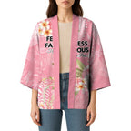 Personalised Galah Cockatoo Fighting in Pink Kimono Australian Breast Cancer Spirit - Aussie Hoodie