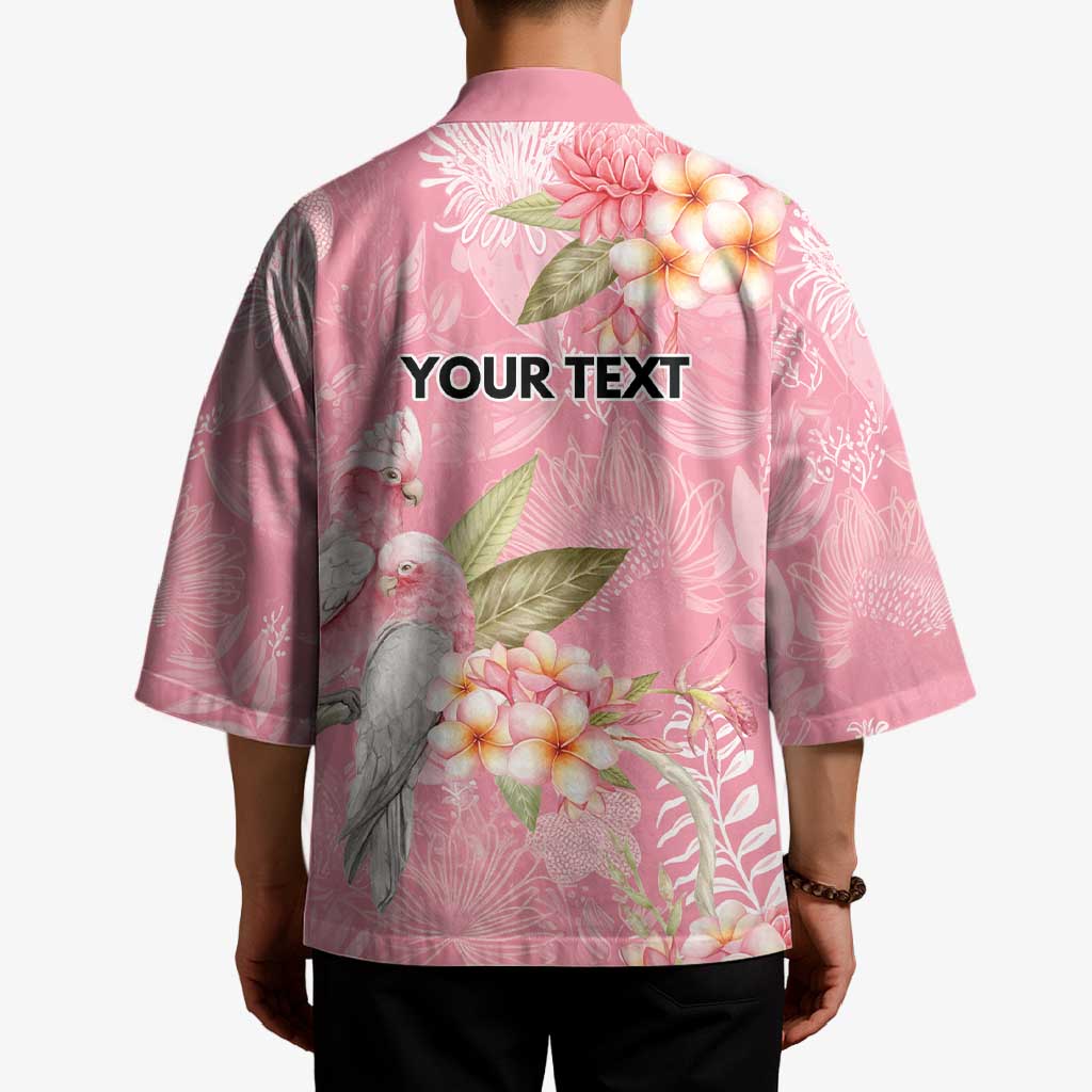 Personalised Galah Cockatoo Fighting in Pink Kimono Australian Breast Cancer Spirit - Aussie Hoodie