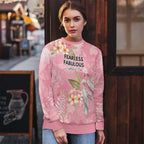 Personalised Galah Cockatoo Fighting in Pink Ugly Christmas Sweater Australian Breast Cancer Spirit - Aussie Hoodie