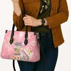 Personalised Galah Cockatoo Fighting in Pink Leather Bag Australian Breast Cancer Spirit - Aussie Hoodie