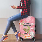 Personalised Galah Cockatoo Fighting in Pink Luggage Cover Australian Breast Cancer Spirit - Aussie Hoodie