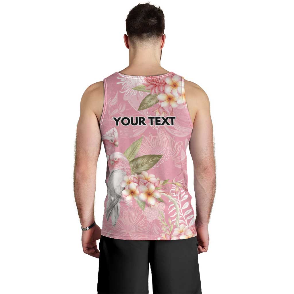 Personalised Galah Cockatoo Fighting in Pink Men Tank Top Australian Breast Cancer Spirit - Aussie Hoodie