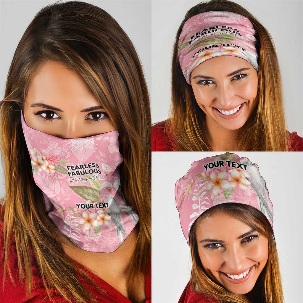 Personalised Galah Cockatoo Fighting in Pink Neck Gaiter Australian Breast Cancer Spirit - Aussie Hoodie