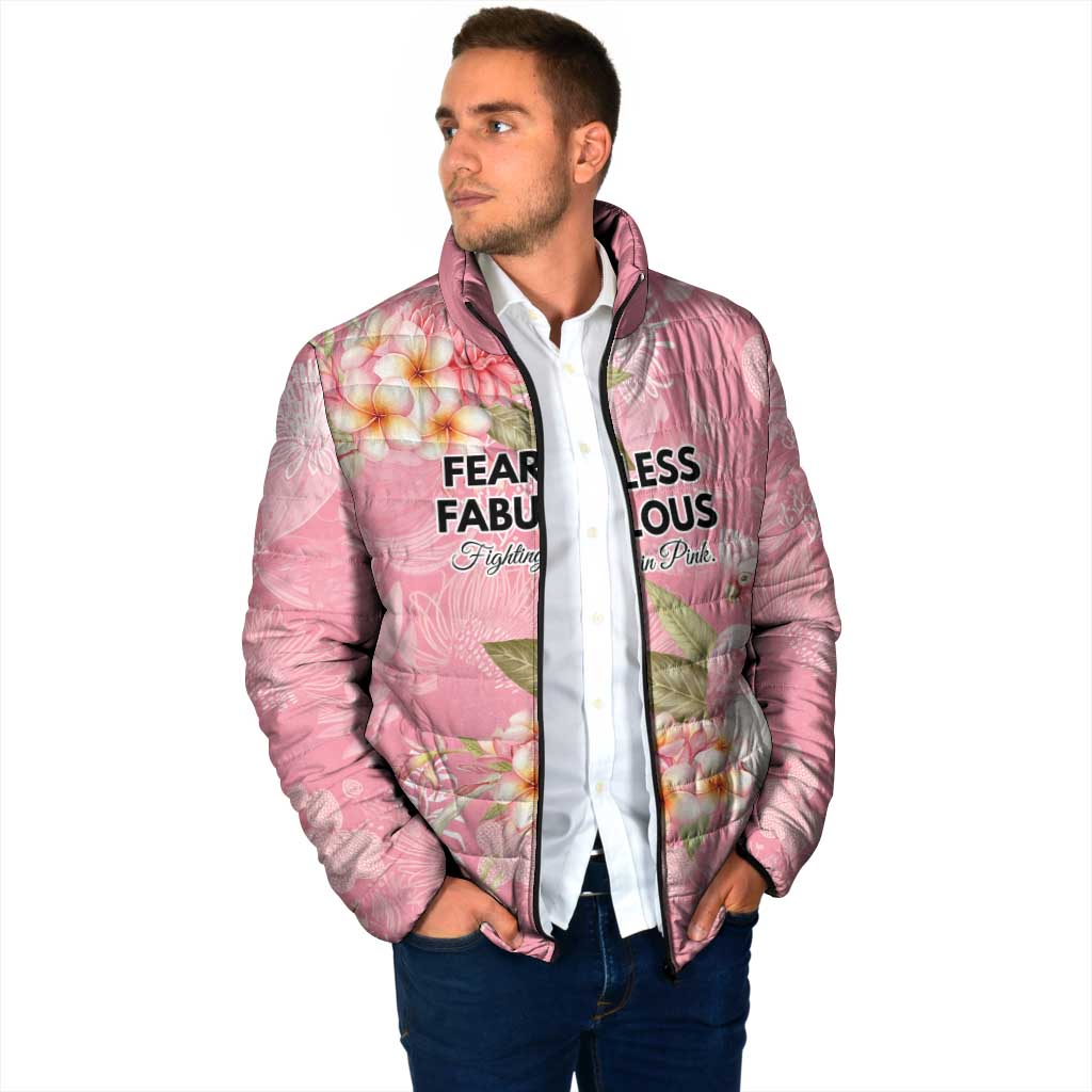 Personalised Galah Cockatoo Fighting in Pink Padded Jacket Australian Breast Cancer Spirit - Aussie Hoodie