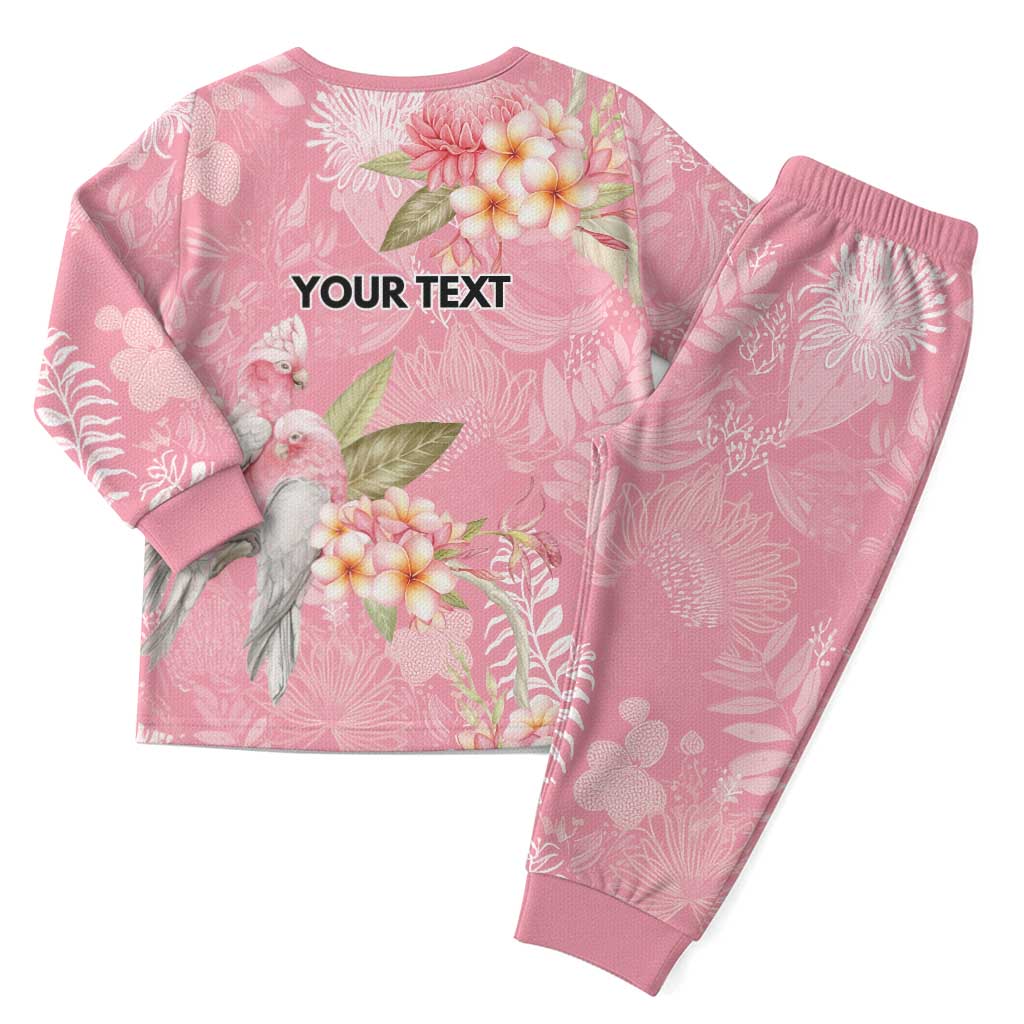 Personalised Galah Cockatoo Fighting in Pink Christmas Pajama Set Australian Breast Cancer Spirit - Aussie Hoodie