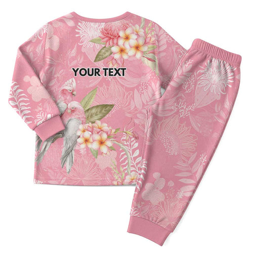 Personalised Galah Cockatoo Fighting in Pink Christmas Pajama Set Australian Breast Cancer Spirit - Aussie Hoodie