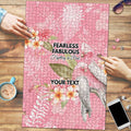 Personalised Galah Cockatoo Fighting in Pink Puzzle Australian Breast Cancer Spirit - Aussie Hoodie