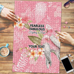 Personalised Galah Cockatoo Fighting in Pink Puzzle Australian Breast Cancer Spirit - Aussie Hoodie