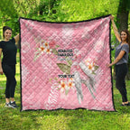 Personalised Galah Cockatoo Fighting in Pink Quilt Australian Breast Cancer Spirit - Aussie Hoodie