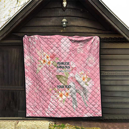 Personalised Galah Cockatoo Fighting in Pink Quilt Australian Breast Cancer Spirit - Aussie Hoodie