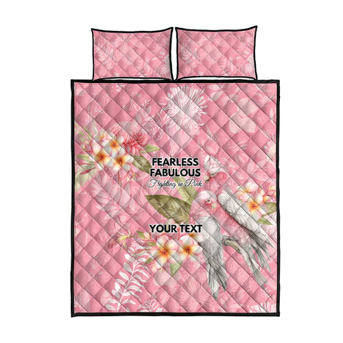 Personalised Galah Cockatoo Fighting in Pink Quilt Bed Set Australian Breast Cancer Spirit - Aussie Hoodie