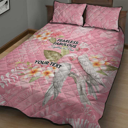 Personalised Galah Cockatoo Fighting in Pink Quilt Bed Set Australian Breast Cancer Spirit - Aussie Hoodie