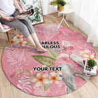 Personalised Galah Cockatoo Fighting in Pink Round Carpet Australian Breast Cancer Spirit - Aussie Hoodie