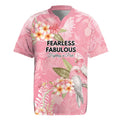 Personalised Galah Cockatoo Fighting in Pink Rugby Jersey Australian Breast Cancer Spirit - Aussie Hoodie