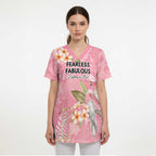 Personalised Galah Cockatoo Fighting in Pink Scrub Top Australian Breast Cancer Spirit - Aussie Hoodie