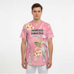 Personalised Galah Cockatoo Fighting in Pink Scrub Top Australian Breast Cancer Spirit - Aussie Hoodie