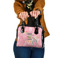 Personalised Galah Cockatoo Fighting in Pink Shoulder Handbag Australian Breast Cancer Spirit - Aussie Hoodie