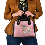 Personalised Galah Cockatoo Fighting in Pink Shoulder Handbag Australian Breast Cancer Spirit - Aussie Hoodie