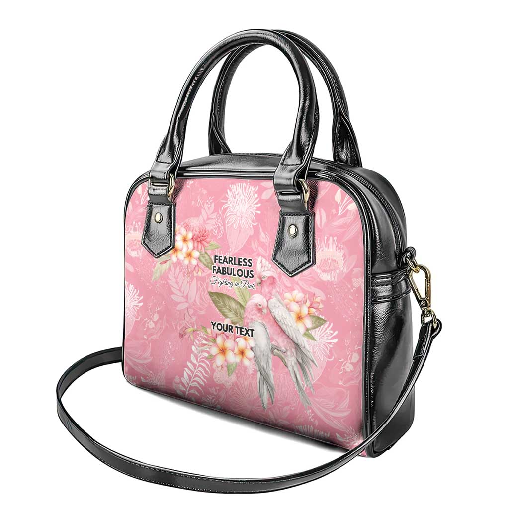 Personalised Galah Cockatoo Fighting in Pink Shoulder Handbag Australian Breast Cancer Spirit - Aussie Hoodie