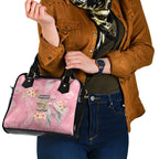 Personalised Galah Cockatoo Fighting in Pink Shoulder Handbag Australian Breast Cancer Spirit - Aussie Hoodie